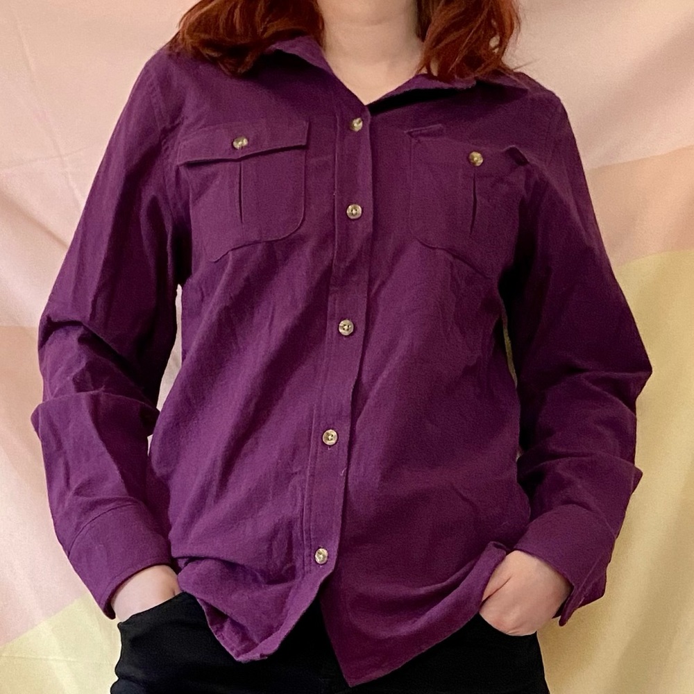 LL Bean Purple Chamois Shirt